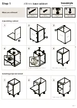 Preview for 2 page of Trendstyle base cabinet Quick Start Manual