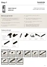 Предварительный просмотр 1 страницы Trendstyle Oven tower cabinet Assembly Instructions Manual