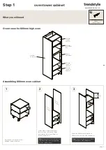 Предварительный просмотр 2 страницы Trendstyle Oven tower cabinet Assembly Instructions Manual