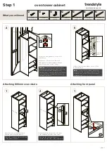 Предварительный просмотр 3 страницы Trendstyle Oven tower cabinet Assembly Instructions Manual