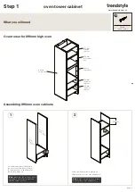 Предварительный просмотр 4 страницы Trendstyle Oven tower cabinet Assembly Instructions Manual