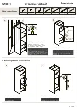 Предварительный просмотр 5 страницы Trendstyle Oven tower cabinet Assembly Instructions Manual