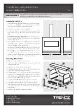 TRENDZ OUTDOORS Burton Assembly Installation Manual предпросмотр