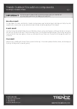 Preview for 2 page of TRENDZ OUTDOORS Burton Assembly Installation Manual