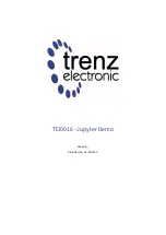 Preview for 1 page of Trenz Electronic Jupyter Demo Manual