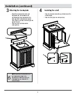 Preview for 6 page of Tresanti 30BV0725-O127 Use And Care Manual