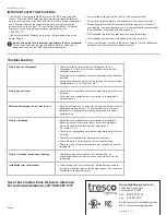 Preview for 2 page of Tresco KVF-12030-TDW Installation Instructions