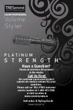 Preview for 12 page of TRESemme PLATINUM STRENGTH BC2776TSC Manual