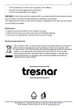 Preview for 20 page of tresnar 4163 Instruction Manual