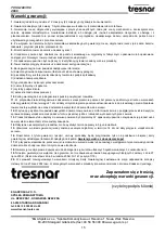 Предварительный просмотр 17 страницы tresnar TCSS-100 Instruction Manual