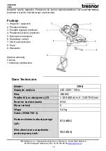 Предварительный просмотр 16 страницы tresnar TEM-1800 Instruction Manual