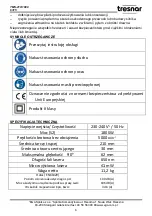 Предварительный просмотр 8 страницы tresnar TMS-1800 Instruction Manual