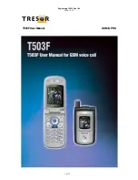 Preview for 1 page of Tresor T503F User Manual