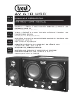 Trevi AV 610 USB Instruction Manual preview