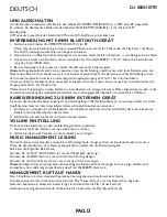 Preview for 13 page of Trevi DJ 1280 BTR User Manual