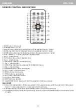 Preview for 8 page of Trevi DPL 2220 Instruction Manual