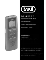 Preview for 1 page of Trevi DR 425SD User Manual