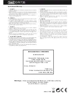 Preview for 4 page of Trevi DR 735 User Manual