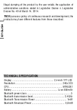 Preview for 40 page of Trevi Flex 50 GS User Manual