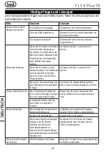 Preview for 62 page of Trevi FLEX Plus 75 User Manual