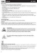 Preview for 8 page of Trevi HCX 1030 S User Manual