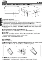 Предварительный просмотр 4 страницы Trevi IP 365 User Manual