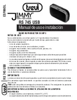 Preview for 21 page of Trevi Jimmy RS 745 USB User Manual