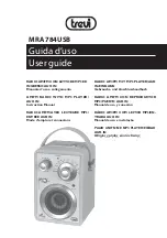 Trevi MRA 784USB User Manual предпросмотр