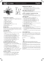 Preview for 2 page of Trevi PJ 3026 Quick Start Manual