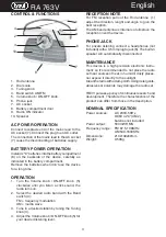 Preview for 3 page of Trevi SUSI RA 763V User Manual