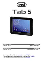 Предварительный просмотр 1 страницы Trevi Tab 5 Instruction Manual