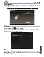 Preview for 27 page of Trevi TAB 7 C4 User Manual