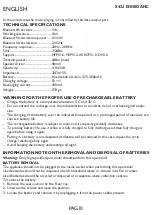 Preview for 10 page of Trevi X-DJ 13E80 ANC User Manual