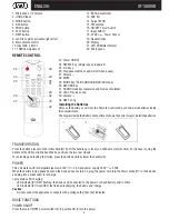 Preview for 9 page of Trevi XF 1800KB User Manual