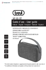 Preview for 1 page of Trevi XR 85 BT User Manual