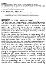 Preview for 8 page of TREVIDEA G3 FERRARI EOLOS 40 User Manual