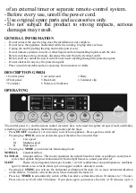 Preview for 11 page of TREVIDEA G3 Ferrari FRIO DIGITAL User Manual