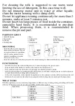 Предварительный просмотр 11 страницы TREVIDEA G3 Ferrari PARMINO CHEF G20133 User Manual