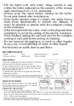 Предварительный просмотр 11 страницы TREVIDEA Girmi BL03 User Manual