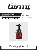 Preview for 1 page of TREVIDEA Girmi SW10 User Manual