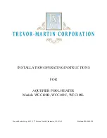 Trevor-Martin Corporation WCC100B Installation & Operating Instructions Manual preview