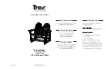 TREX Adirondack TXADGL Assembly Instructions предпросмотр