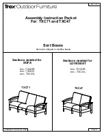 TREX Outdoor Furniture TXC47 Assembly Instruction Manual предпросмотр