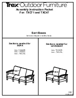 Preview for 2 page of TREX Outdoor Furniture TXC47 Assembly Instructions Manual