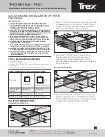 TREX REVEAL POST Installation Instructions preview