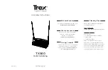 TREX TXS60 Assembly Instructions предпросмотр