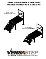 Предварительный просмотр 1 страницы TRI-ARC VersaStep TAVSM34-AS Assembly Instructions