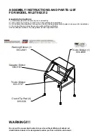 Предварительный просмотр 1 страницы TRI-ARC WLST002212 Assembly Instructions And Parts List