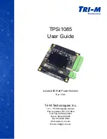 Preview for 2 page of Tri-M FORTEC TPSi1085 Manual