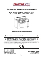 Preview for 1 page of Tri-Star TSR10 Installation, Operation And Maintenance Manual